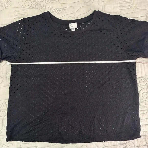 Anthropologie Postmark M Black Chantal
Eyelet Top Black Short Sleeve Top - Picture 4 of 9